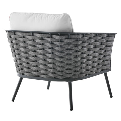 Stance 3 Piece Outdoor Patio Aluminum Sectional Sofa Set by Modway