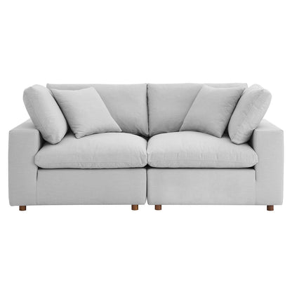 Commix 2 Piece Down Filled Overstuffed Sectional Sofa Set by Modway