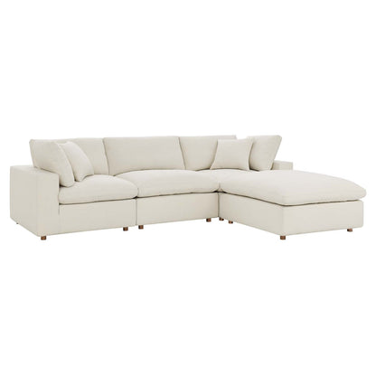 Commix 4 Piece Down Filled Overstuffed Sectional Sofa Set by Modway
