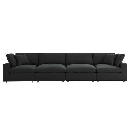 Commix 4 Piece Down Filled Overstuffed Sectional Sofa Set by Modway
