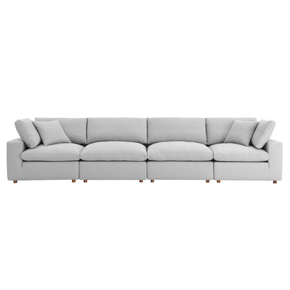 Commix 4 Piece Down Filled Overstuffed Sectional Sofa Set by Modway