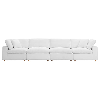Commix 4 Piece Down Filled Overstuffed Sectional Sofa Set by Modway