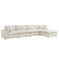 Commix 5 Piece Down Filled Overstuffed Sectional Sofa Set by Modway