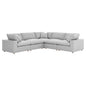 Commix 5 Piece Down Filled Overstuffed Sectional Sofa by Modway