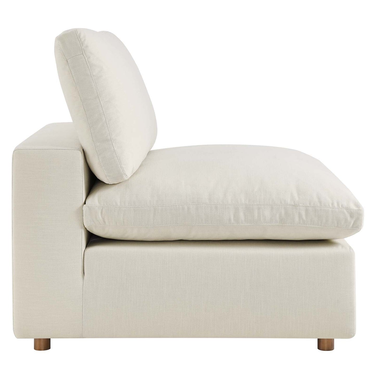 Commix 5-Piece Down Filled Overstuffed Armless Sectional Sofa by Modway