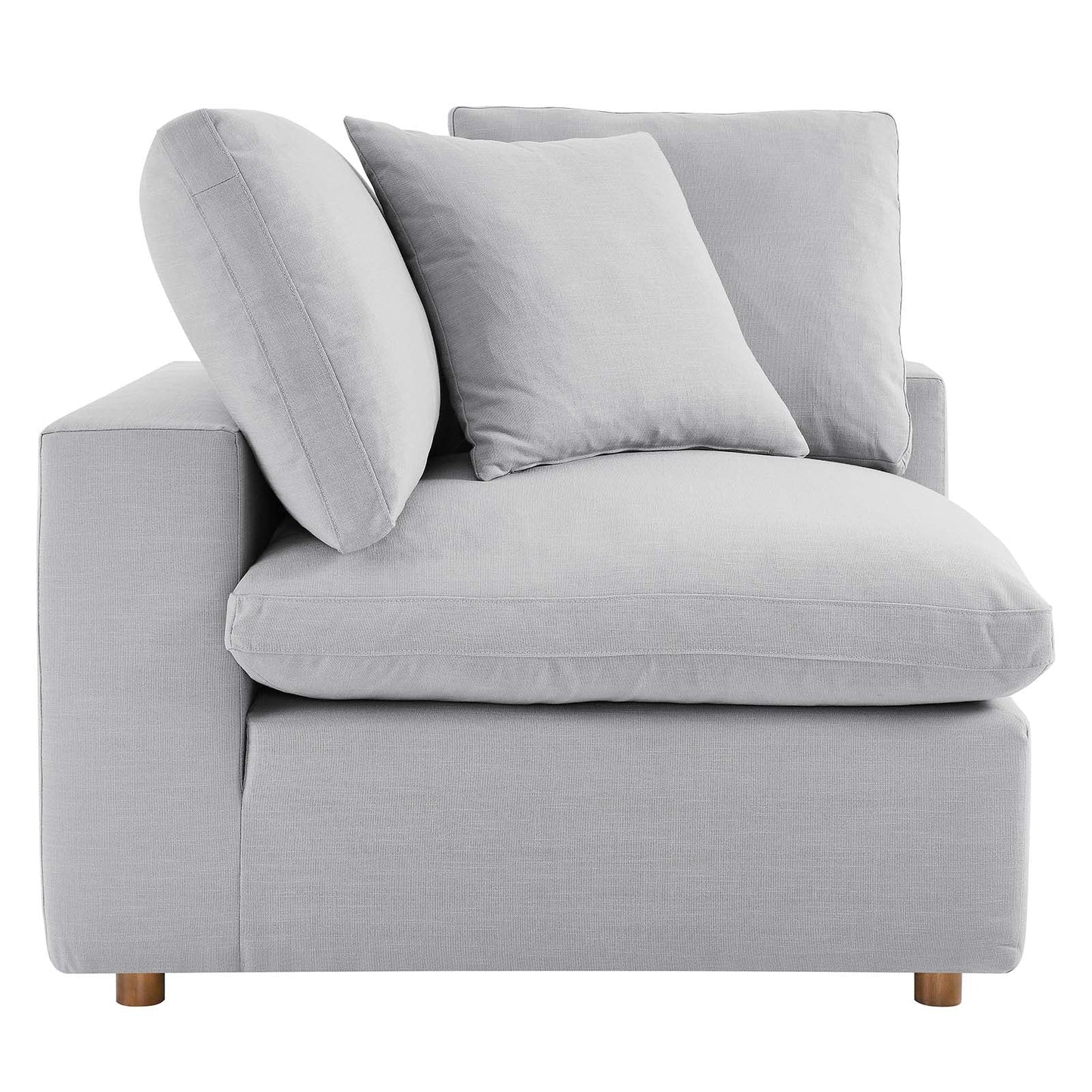 Commix 5-Piece Down Filled Overstuffed Armless Sectional Sofa by Modway