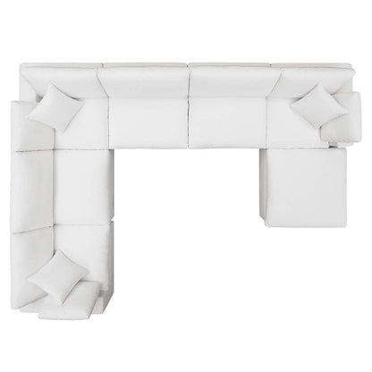 Commix 7-Piece Down Filled Overstuffed Sectional Sofa by Modway