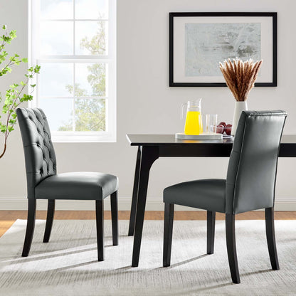 Duchess Vinyl Dining Chair Set of 2 by Modway