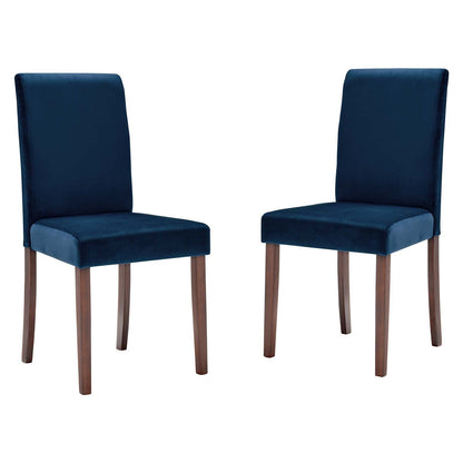 Prosper Upholstered Velvet Dining Side Chair Set of 2 by Modway