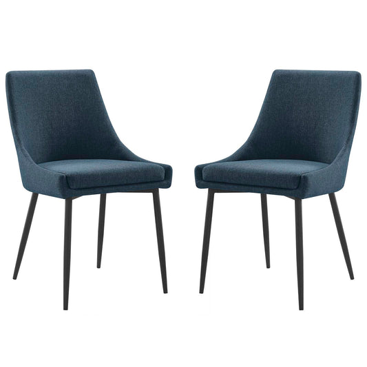 Viscount Upholstered Fabric Dining Chairs Set of 2 by Modway