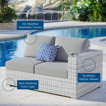 Convene Outdoor Patio Right-Arm Loveseat by Modway