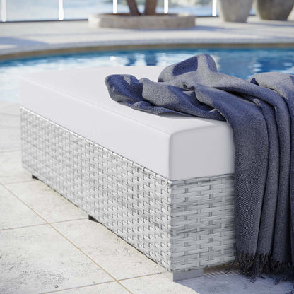 Convene Outdoor Patio Rectangular Ottoman by Modway