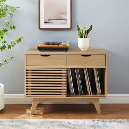 Render Vinyl Record Display Stand by Modway
