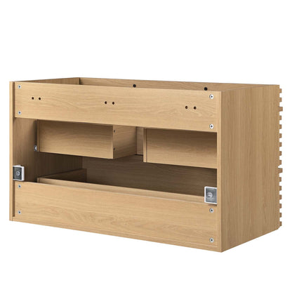Render 36" Wall-Mount Bathroom Vanity Cabinet (Sink Basin Not Included) by Modway