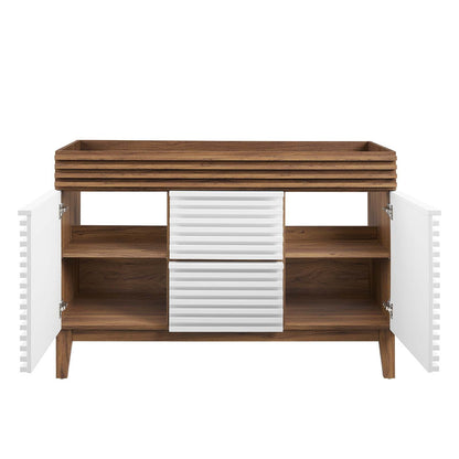 Render 48" Double Sink Compatible (Not Included) Bathroom Vanity Cabinet by Modway