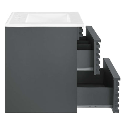 Render 24" Wall-Mount Bathroom Vanity by Modway