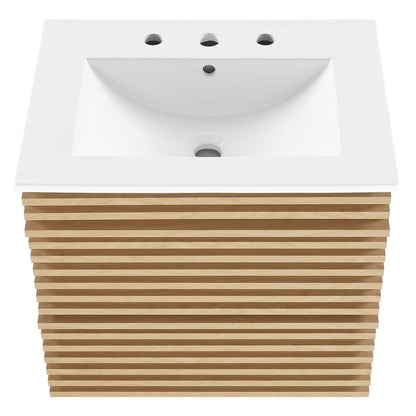Render 24" Wall-Mount Bathroom Vanity by Modway