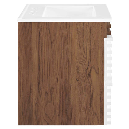 Render 24" Wall-Mount Bathroom Vanity by Modway