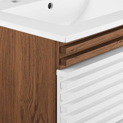 Render 24" Wall-Mount Bathroom Vanity by Modway