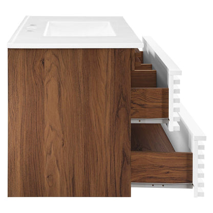 Render 36" Wall-Mount Bathroom Vanity by Modway