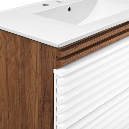 Render 36" Wall-Mount Bathroom Vanity by Modway