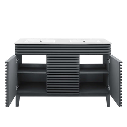 Render 48" Double Sink Bathroom Vanity by Modway