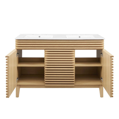 Render 48" Double Sink Bathroom Vanity by Modway
