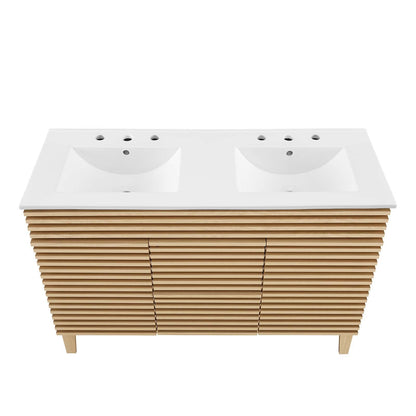 Render 48" Double Sink Bathroom Vanity by Modway