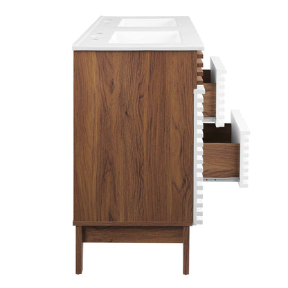 Render 48" Double Sink Bathroom Vanity by Modway