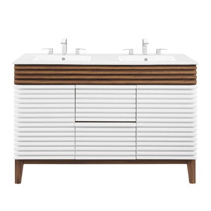 Render 48" Double Sink Bathroom Vanity by Modway