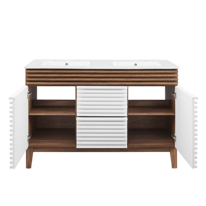Render 48" Double Sink Bathroom Vanity by Modway