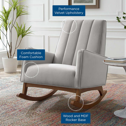 Sway Performance Velvet Rocking Chair by Modway