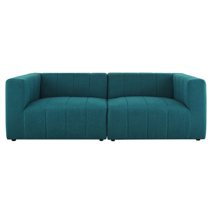 Bartlett 2-Piece Upholstered Fabric Loveseat by Modway