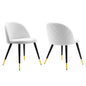 Cordial Performance Velvet Dining Chairs Set of 2 by Modway