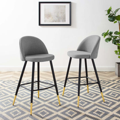 Cordial Fabric Bar Stools Set of 2 by Modway