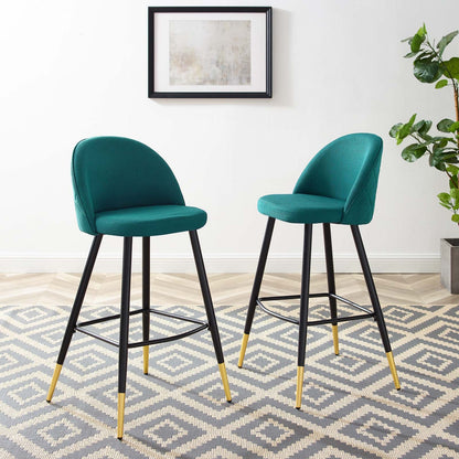 Cordial Fabric Bar Stools Set of 2 by Modway