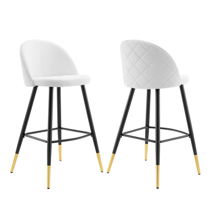 Cordial Fabric Bar Stools Set of 2 by Modway