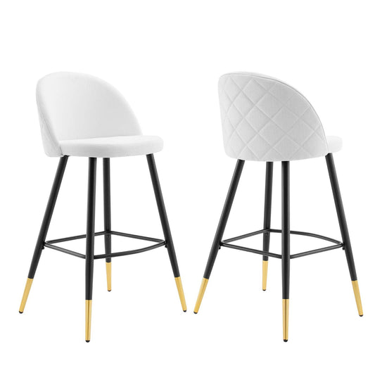 Cordial Fabric Bar Stools Set of 2 by Modway