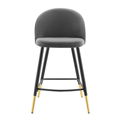Cordial Performance Velvet Counter Stools Set of 2 by Modway