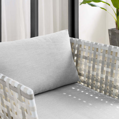 Harmony Sunbrella¨ Basket Weave Outdoor Patio Aluminum Armchair by Modway