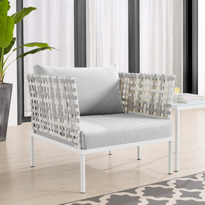 Harmony Sunbrella¨ Basket Weave Outdoor Patio Aluminum Armchair by Modway