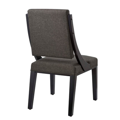 Cambridge Upholstered Fabric Dining Chairs Set of 2 by Modway