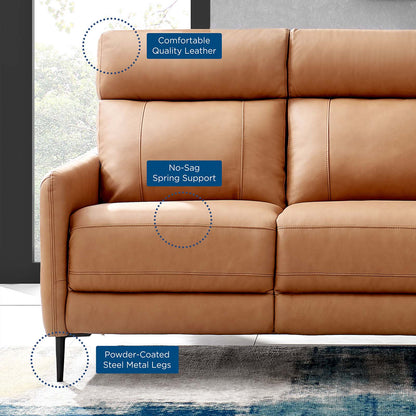 Huxley Leather Sofa by Modway