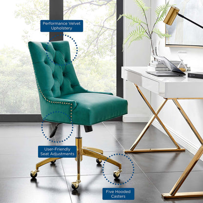 Regent Tufted Performance Velvet Office Chair by Modway