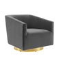 Twist Accent Lounge Performance Velvet Swivel Chair by Modway