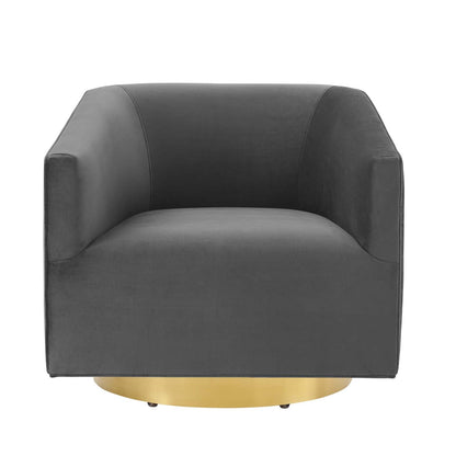 Twist Accent Lounge Performance Velvet Swivel Chair by Modway
