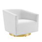 Twist Accent Lounge Performance Velvet Swivel Chair by Modway