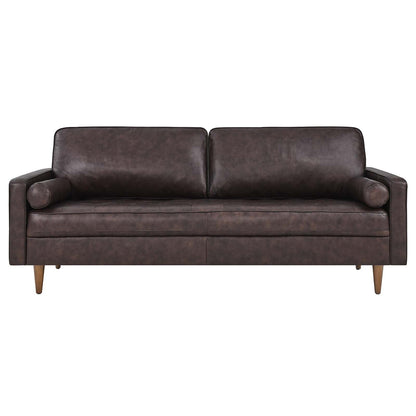 Valour 81" Leather Sofa by Modway