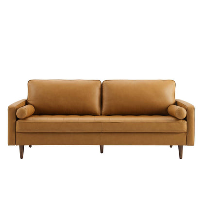 Valour 81" Leather Sofa by Modway