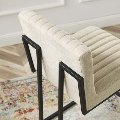 Indulge Channel Tufted Fabric Counter Stool by Modway
